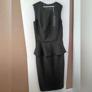 Society New York Black Satin Dress